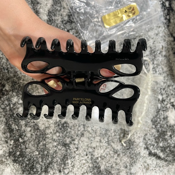 Parcelona French Large Celluloid Acetate Hair Claw Clip, Made in France - Picture 12 of 12